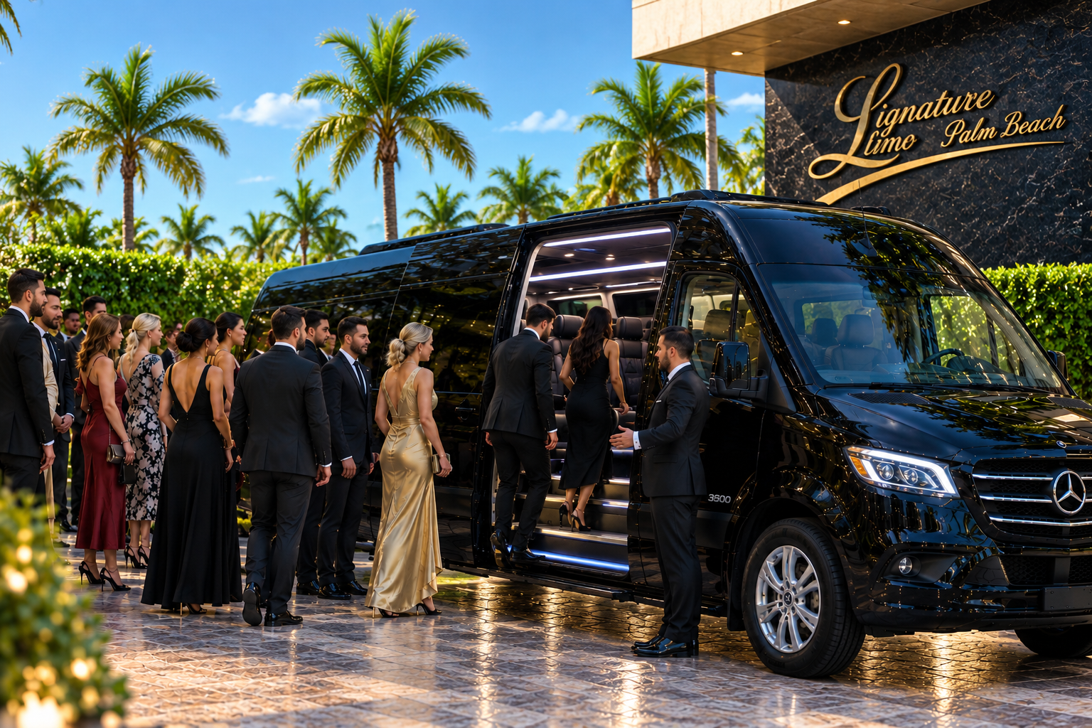 Palm Beach Signature Limo Mercedes Sprinter Van
